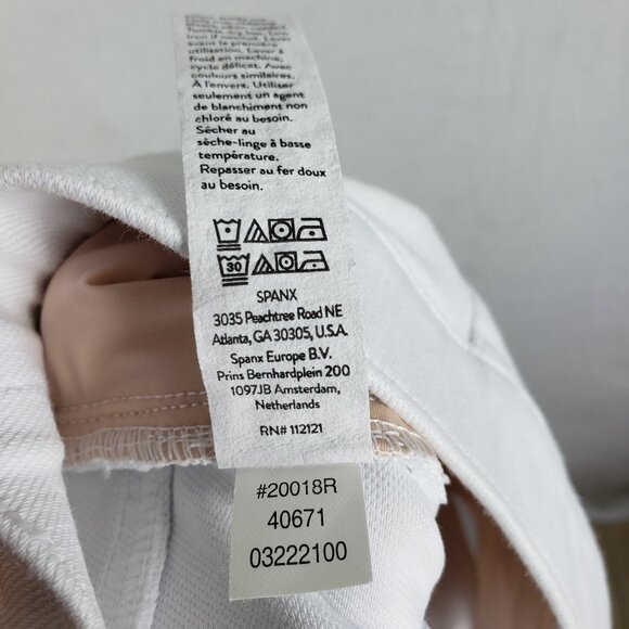 SPANX Jean-ish Ankle Leggings White size L Preppy Resortwear - Picture 13 of 16